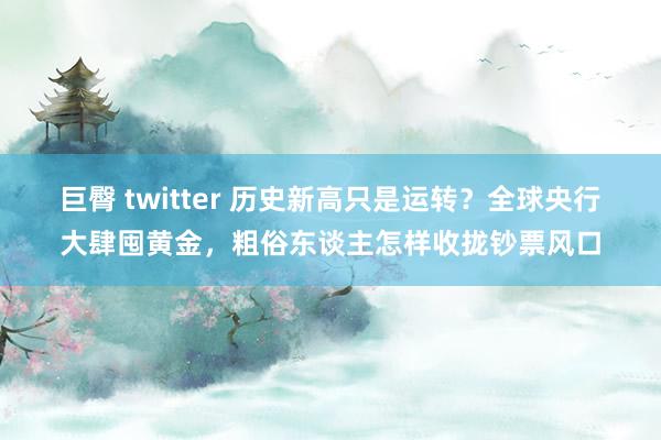 巨臀 twitter 历史新高只是运转？全球央行大肆囤黄金，粗俗东谈主怎样收拢钞票风口